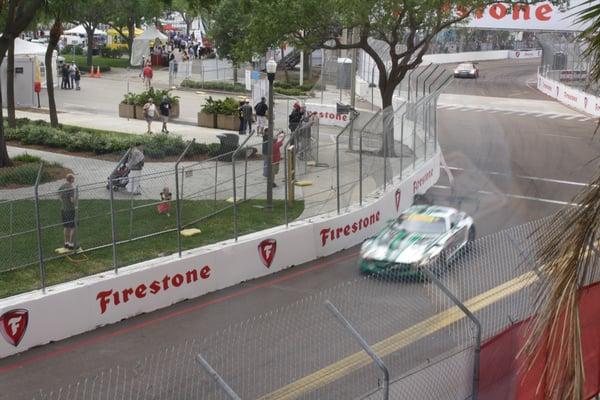 Honda Grand Prix from our office window!