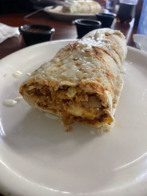 Chorizo breakfast burrito