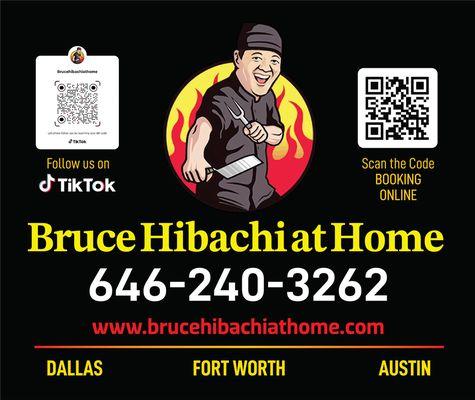 Banner for Bruce Hibachi At Home