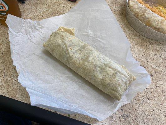 Carne asada burrito