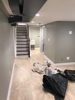 Basement renovation