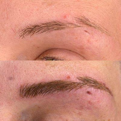 Microblading design by Nikki
Facebook link- www.Facebook.com/NikkisHouseOfBrows/