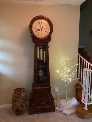 Clock with glass insert and of course, proper time!