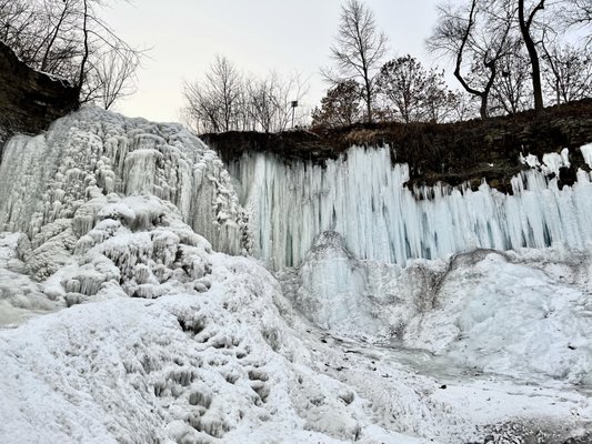 the falls but frozen! 3.12.22