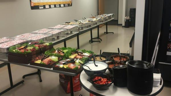 Beautiful Breakfast Setup with Build Your Own Yogurt Parfait Bar!!