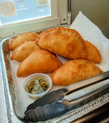 Beef Chicken Spinach Corn Cheese or Ham and Cheese Empanadas