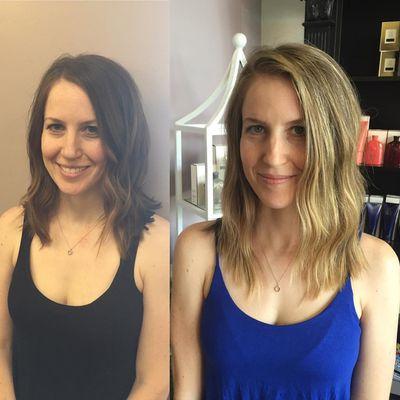 Before and after color by Rachel Sise