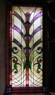 Entryway stained glass window for a law firm in New York City