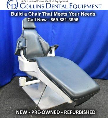 Collins Dental Equipment
859-881-3996
New - Refurbished - Pre-Owned Dental Equipment & Dental Chairs.
CollinsDentalEquipment.com