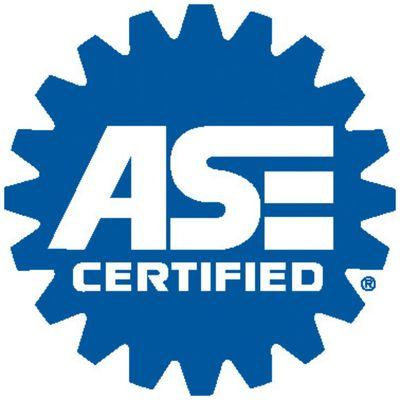 All of our mechanics are ASE certified.