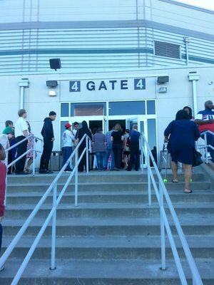 Gate 4 entrance.  There are 5 gates total.