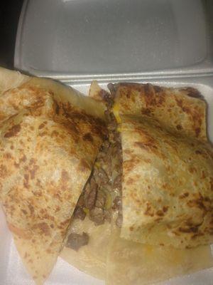 Carne asada quesadilla