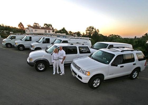 Dennis & Trudy Yeager - owners of Apollo Painting & Construction, located in Santa Barbara CA