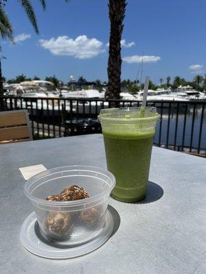 Green goddess and energy bites