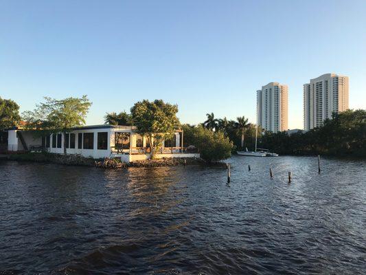 View from back of Jacks Place overlooking Oasis Towers.  0.9 miles to downtown Fort Myers