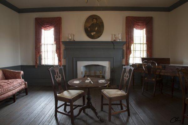 The social room on the first floor.