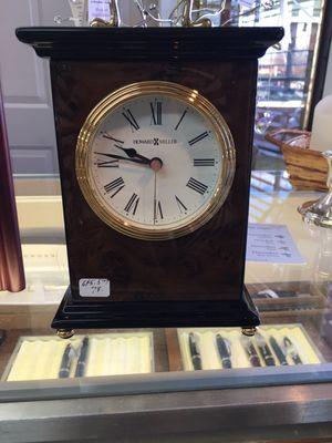 An example of a clock offered. Can have an engraved plate on front or top.