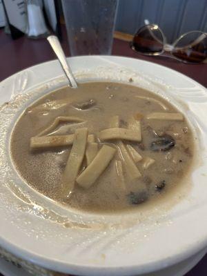 Beef stroganoff soup