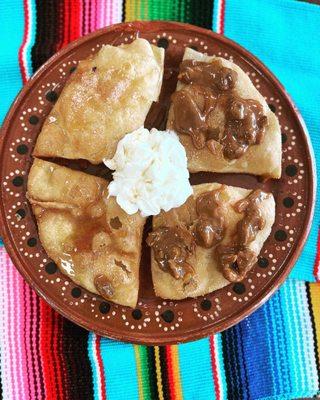 Our Sopapillas are our specialty, the are crispy and sweet delicious dessert