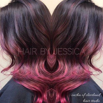 Magenta Balayage Sombre'