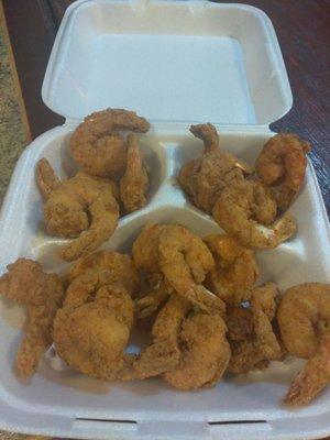 Today at Roberta's Chicken & Fish Fry. I have a order of 20 pieces shrimp for $16.50 not bad at all.