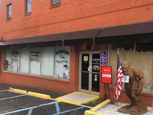 Marion Pack and Post store front located at 242 N Main ST Marion NC 28752