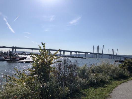 Cuomo Bridge is a short walk from the train station