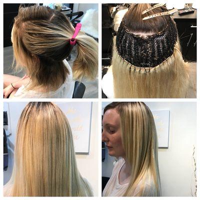 Sewn-in weft hair Extensions