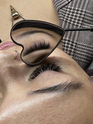 Volume lash extensions