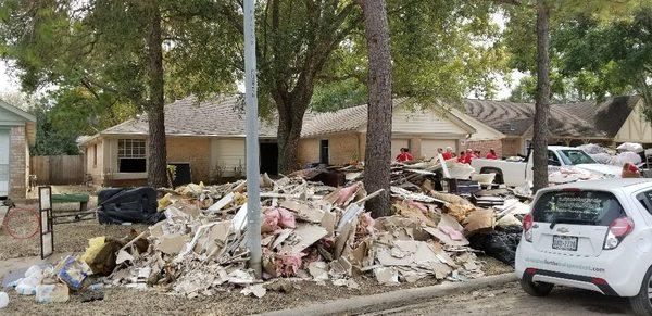 Houston flooding damage