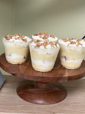 Banana Cream pie cups