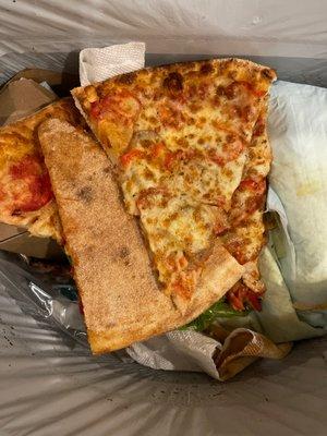 Large pizza with sausage, onions and red peppers .