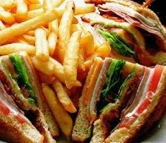 Turkey Club Sandwich with fries and pop for 6.99