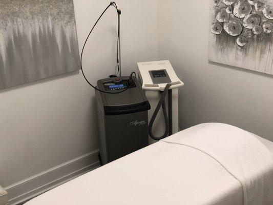 Laser treatment room.