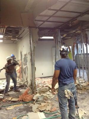 Demolition of 16,000 sq ft of Hunter College by Spartan Demolition Company LLC