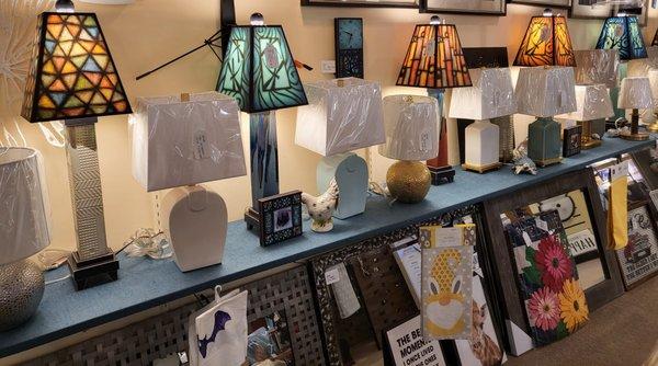 Newly added made in the USA table lamps.