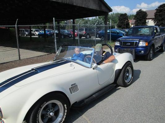 Going for a drive in the 1966 (replica) Cobra