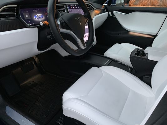 Tesla completed interior deep cleaning