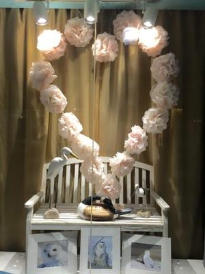 A recent Valentines display window.