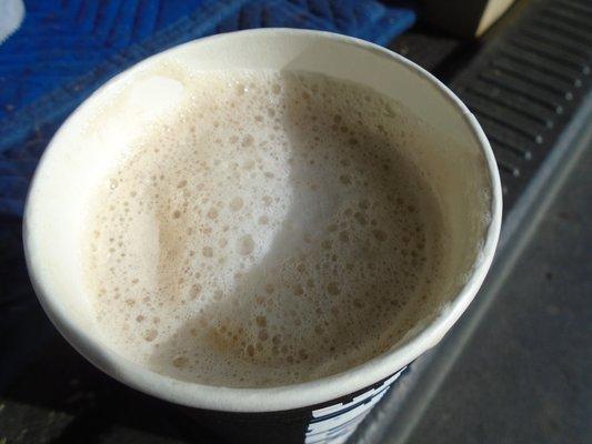 Pumpkin Chai Latte, close-up.