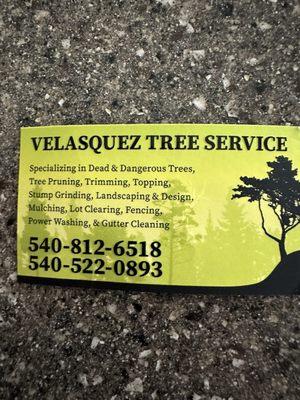 Velasquez Tree Service