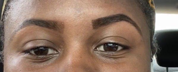 Eyebrow threading and tinting gone wrong!