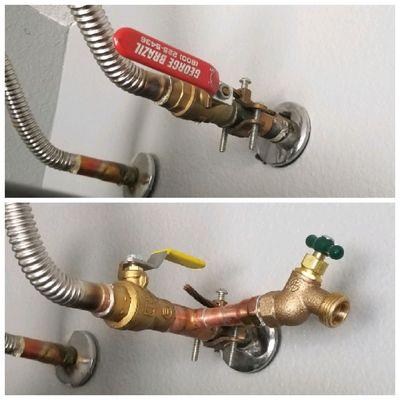 Added a hose bibb for misting system connection