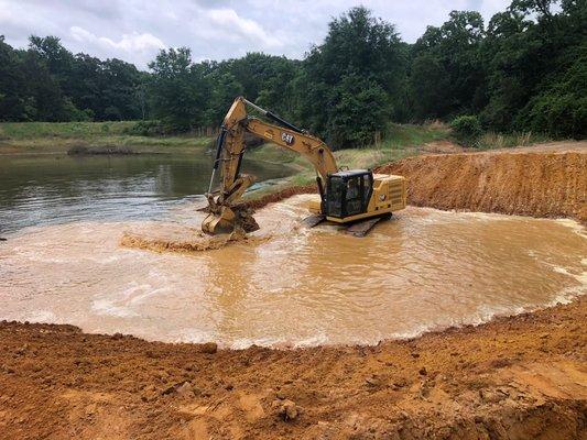 Pond enlargement