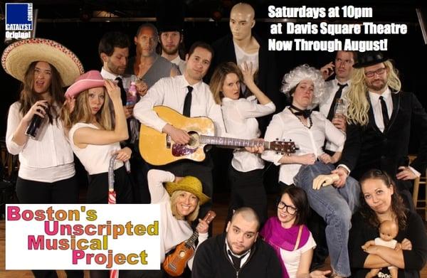 Boston's Unscripted Musical Project performs all summer at Davis Square Theatre