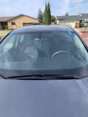 Completed new windshield