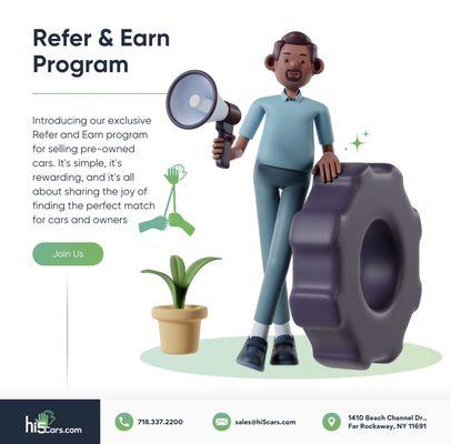 Our referral program where you can easily make money from home,mobile and social media for up to 1000$ for referral