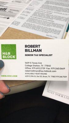 This is Bob Billman's contact information if interested.