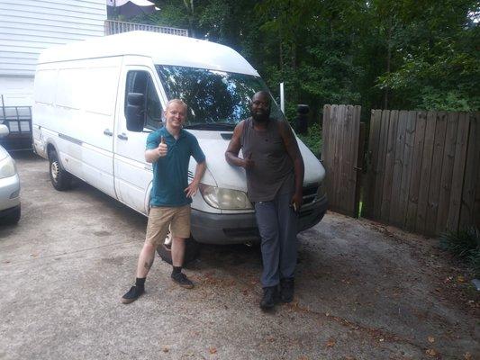 A long time customer! At E & K Transport :Transmission repair in an 05 Sprinter!