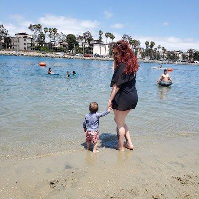 Shallow beach, perfect for the littlest of beach goers.